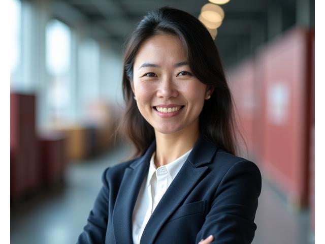 Portrait of Lisa Chen, Operations Director of Aqua Haul